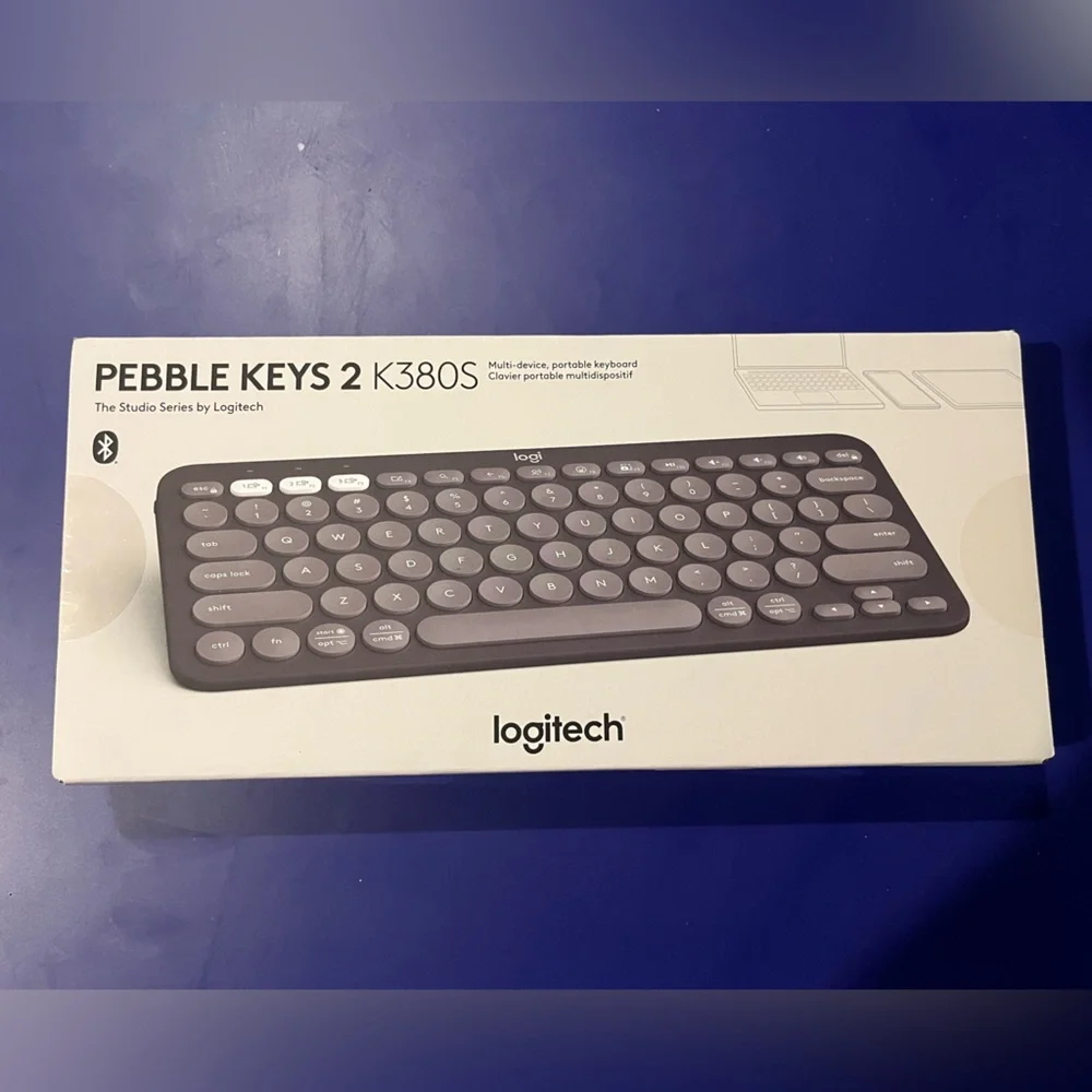 Logitech Pebble Keys 2 K380S Computer Keyboard Graphite